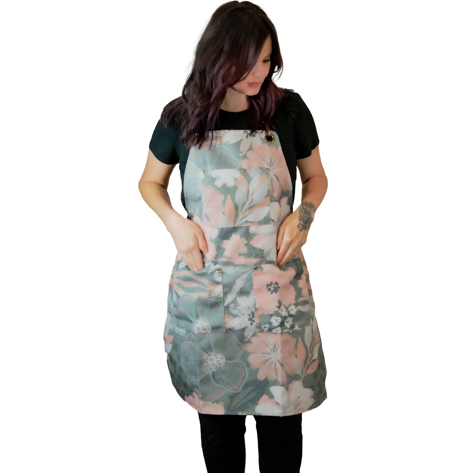 The Gray Flower Apron