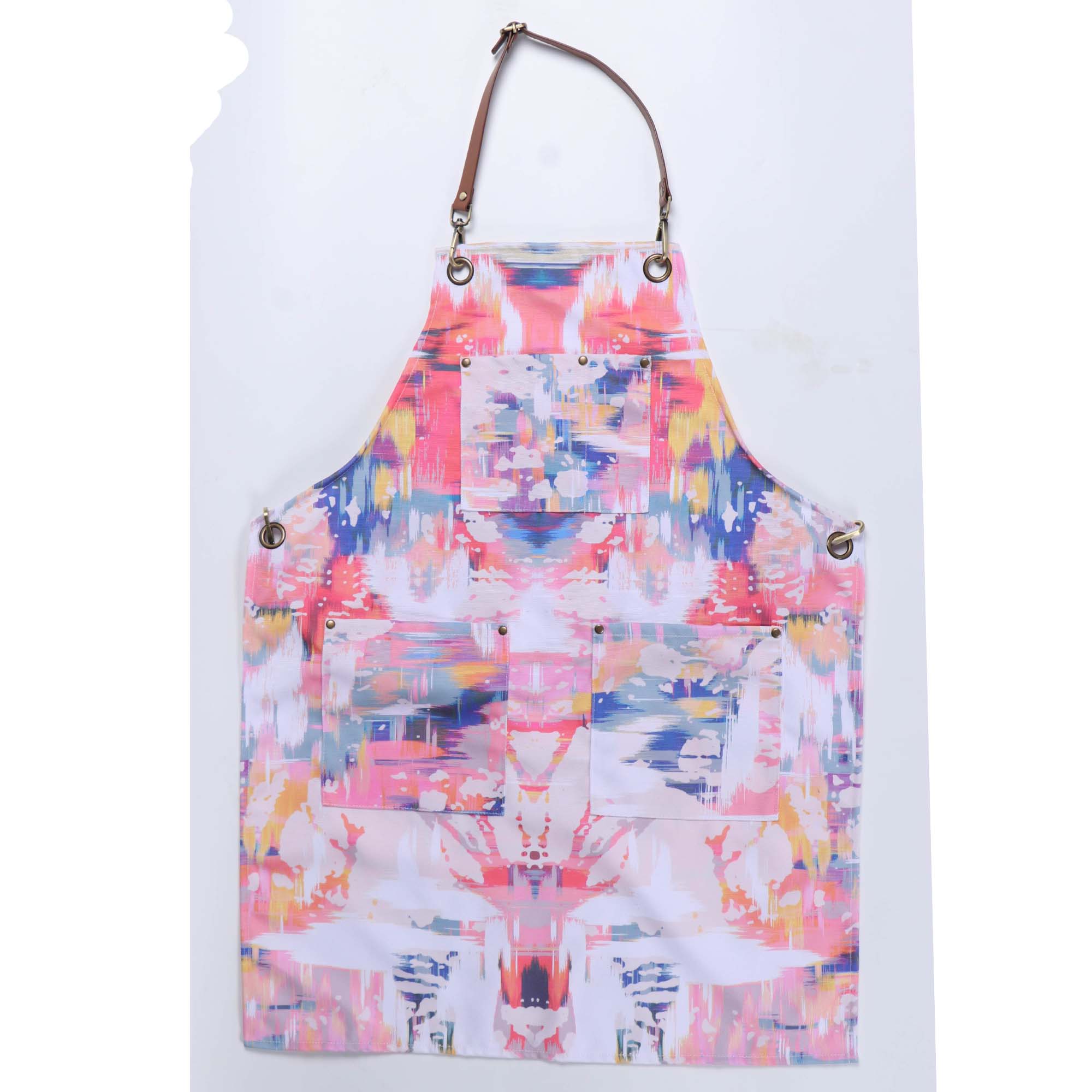 The Pink and Blue Splatter Apron