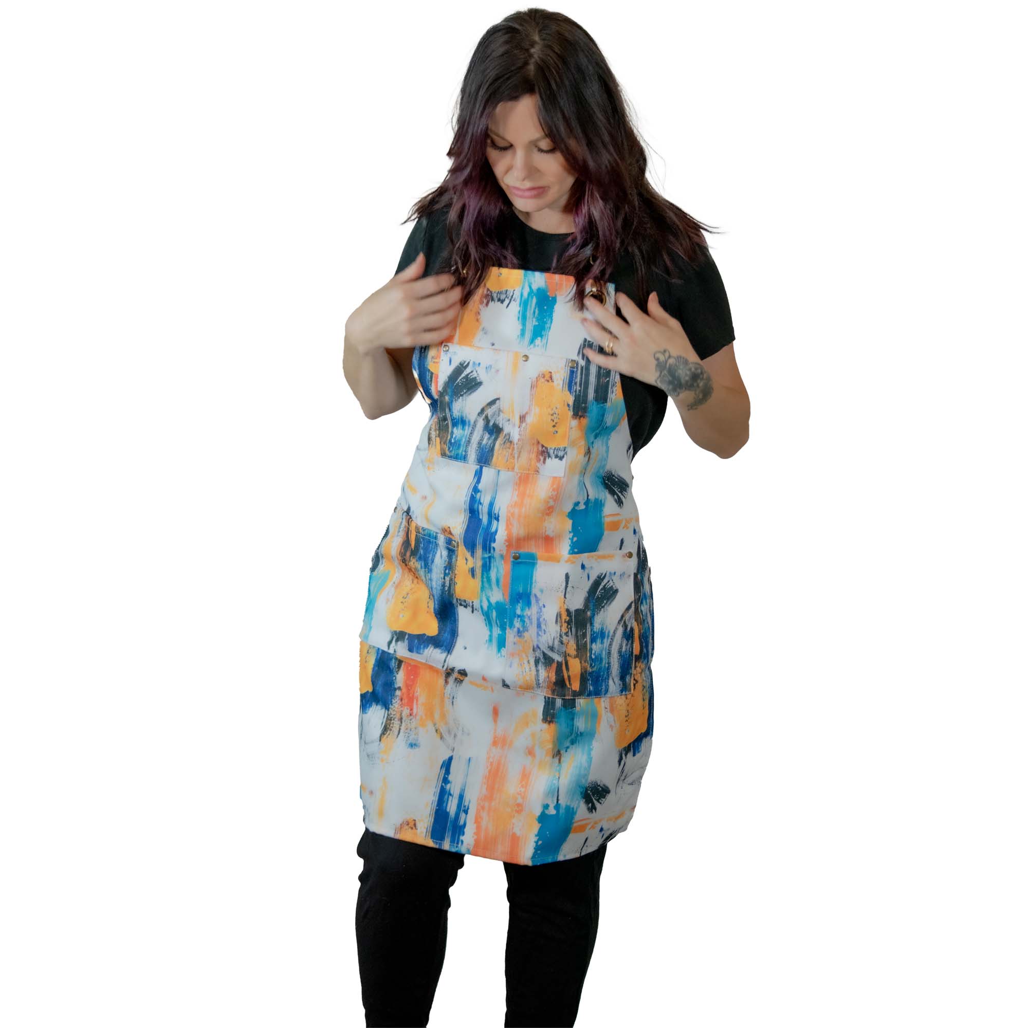 The Retro Brushstrokes Apron